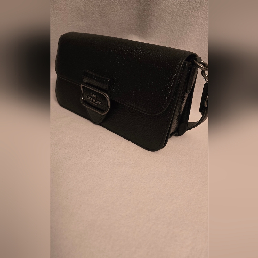 Coach Choulder Bag, Black With 2 Straps - Picture 7 of 16